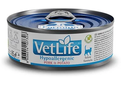 FARMINA Vet Life Hypoallergenic Pork & Potato - drėgno kačių ėdalo - 85 g