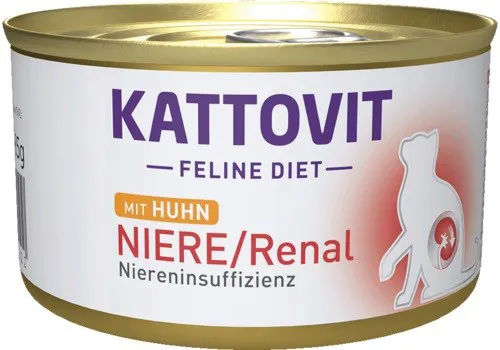 KATTOVIT Feline Diet Niere/Renal Chicken - šlapias kačių maistas - 185g