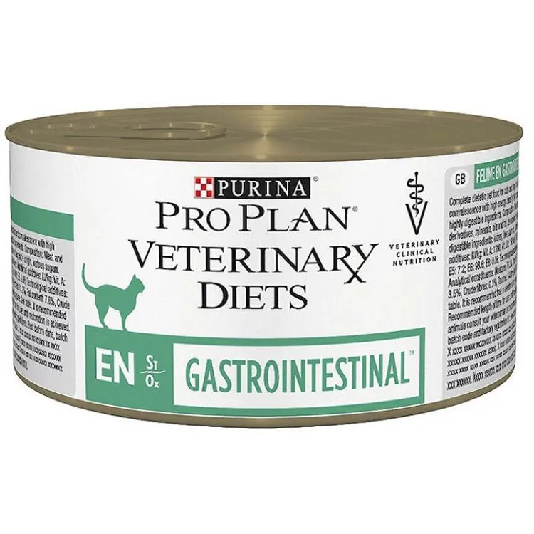 PURINA Pro Plan Vet Feline Veterinary Diets EN Gastrointestinal - drėgno kačių ėdalo - 195g