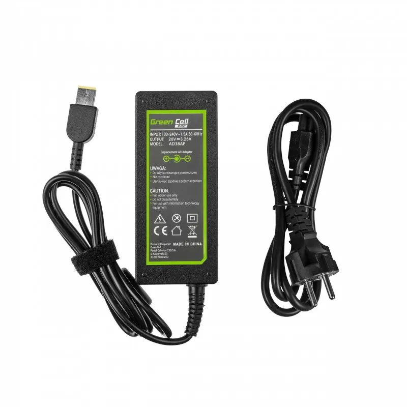 Green Cell AD38AP maitinimo adapteris / inverteris Vidaus 65 W Juoda